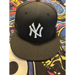 New York Yankees MLB Hat sports baseball flex fit 7 1/2 black